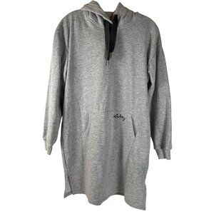 Disney Mickey Women’s Gray Hoodie Sweatshirt Dress Size Small (4/6)
